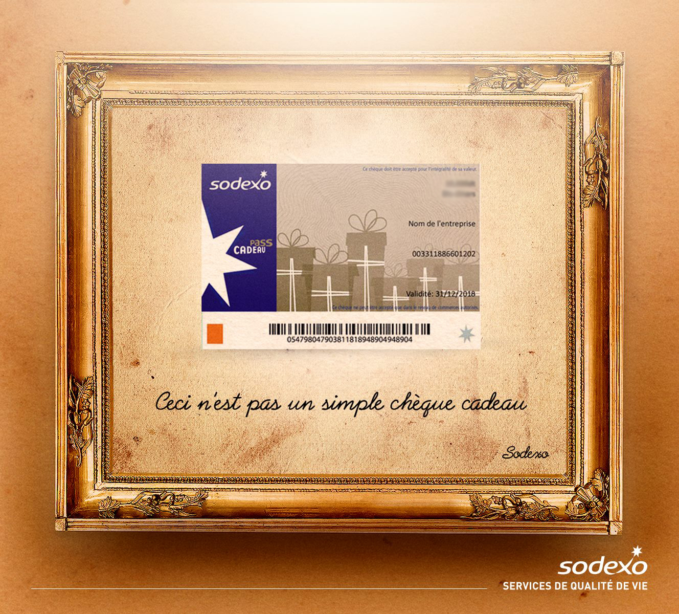 Envelopes cadeaux offerts par Sodexo 