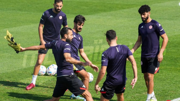 Qatar 2022 : Dernière séance d'entrainement des Aigles de Carthage avant le match face à l'Australie