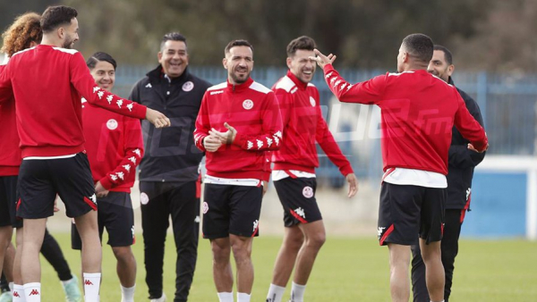 حصّة تدريبية للمنتخب الوطني قبل مباراة ليبيا
