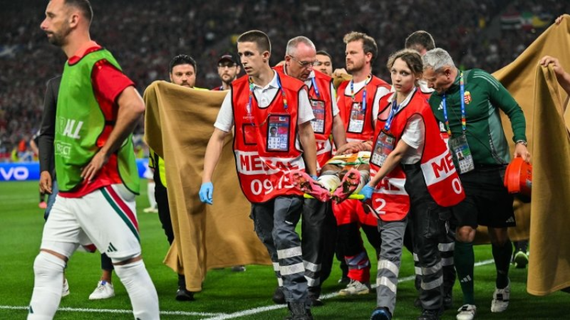 Euro: Plusieurs fractures au visage du Hongrois Varga
