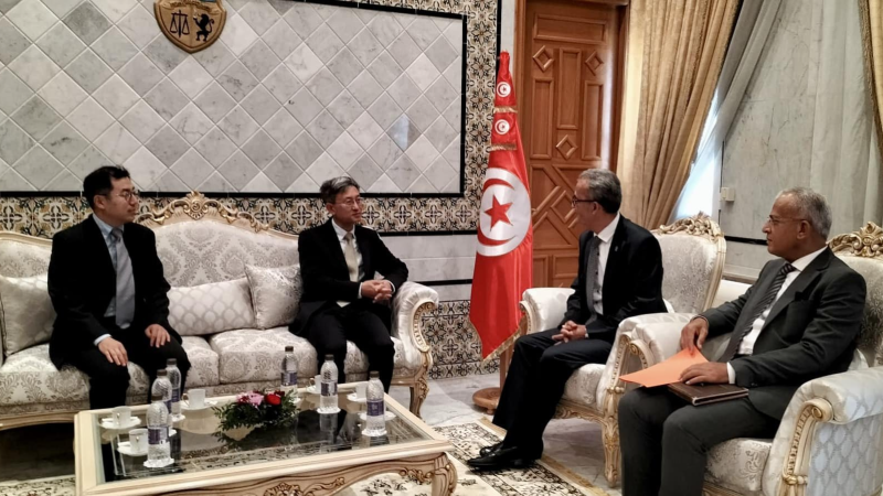 Le secrétaire d'État auprès du MAE et l'ambassadeur chinois