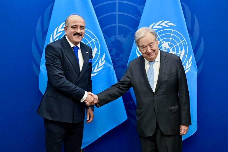 Antonio Guterres et Mohamed Ali Nafti
