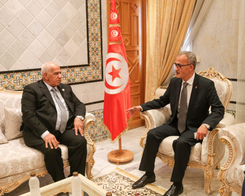 Mohamed Ben Ayed et le SG adjoint de la Ligue des États Arabes