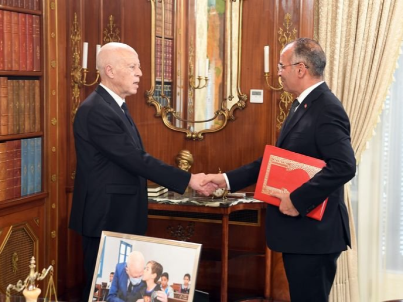 Kais Saied et Kamel Maddouri