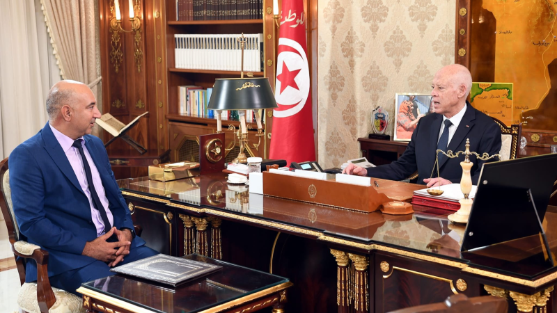 Kais Saied et le président de la Fondation Fida