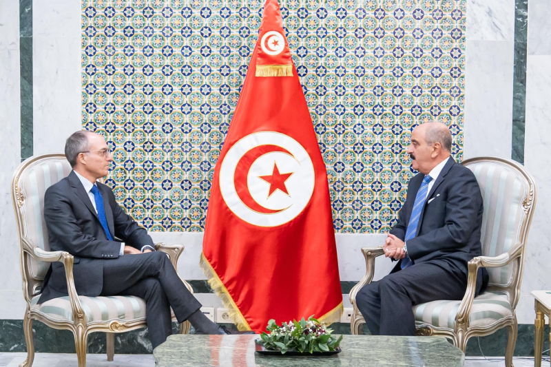 Mohamed Ali Nafti et l'ambassadeur d'Argentine