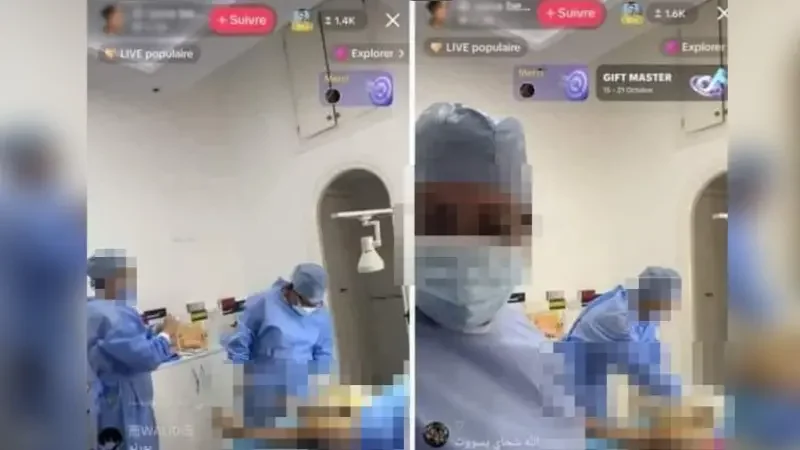 Accouchement en direct  sur TikTok !