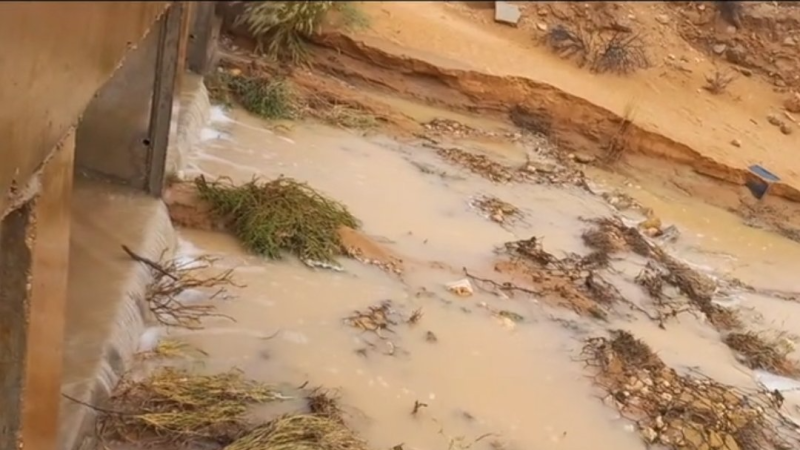 سيلان أودية في معتمدية ذهيبة إثر نزول ...