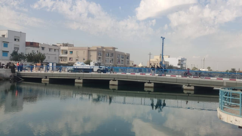 فتح جسر عبور قنال خير الدين على الطريق ...