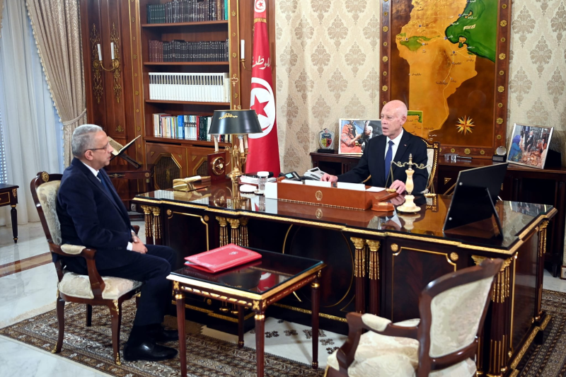 Saied avec le ministre de la Santé