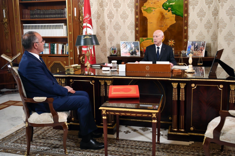 Saied avec Kamel Maddouri