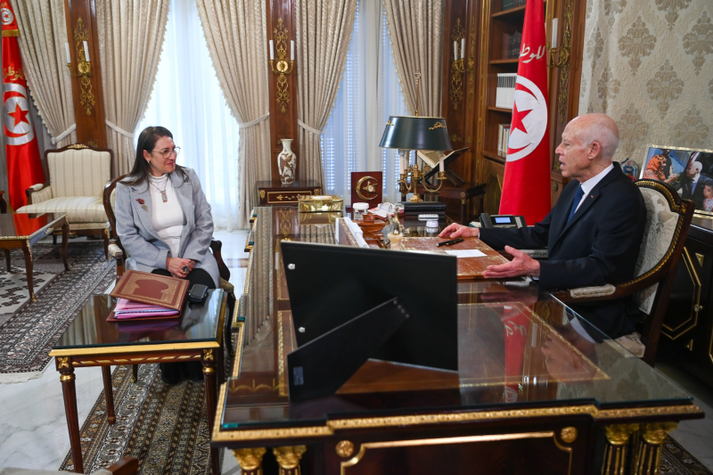 Saied avec la ministre des Finances