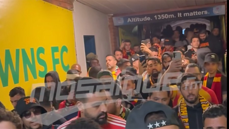 Supporters de l'Espérance de Tunis à Pretoria