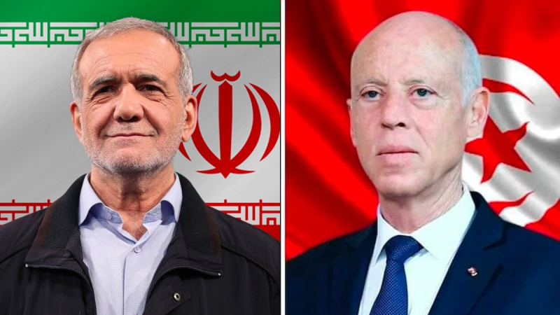 رئيس الجمهورية ونظيره الإيراني يتبادلان ...