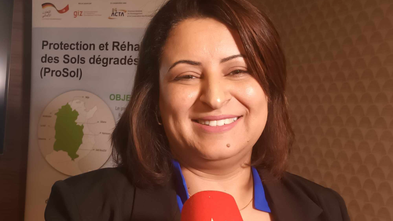 رفيقة الجمل: مشروع PROSOL مكّن من حماية  أكثر من 12 ألف هكتار فلاحي