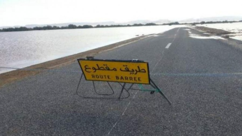 Intempéries à Jendouba : crues d’oueds et circulation perturbée