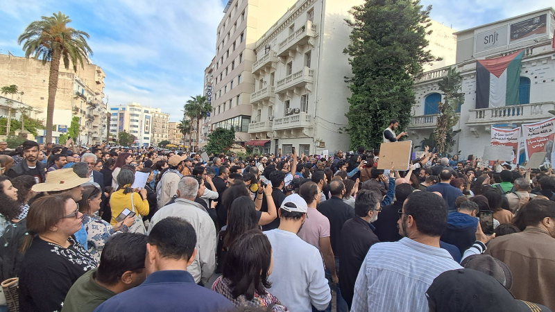 Manifestation de soutien à l'avocat et ancien magistrat, Ahmed Souab