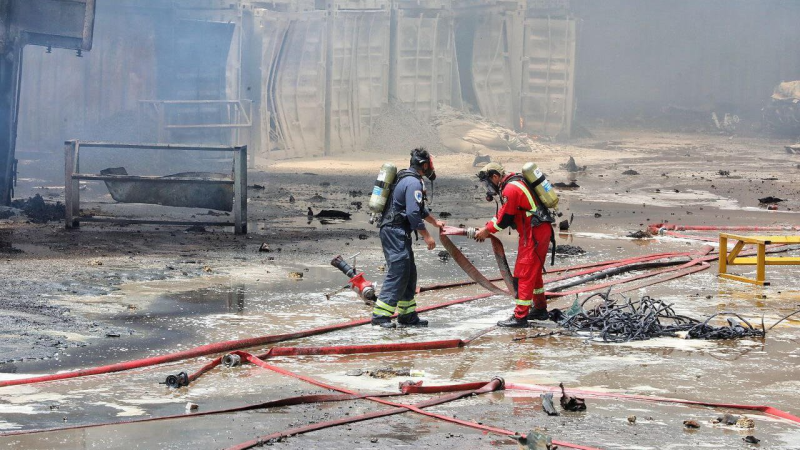 Iran : L'incendie du port Shahid Rajaï, enfin maîtrisé