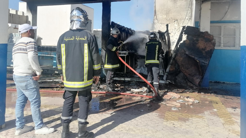 إخماد حريق اندلع بمخبر العلوم الفيزيائية بالمعهد الثانوي بمنزل بوزلفة