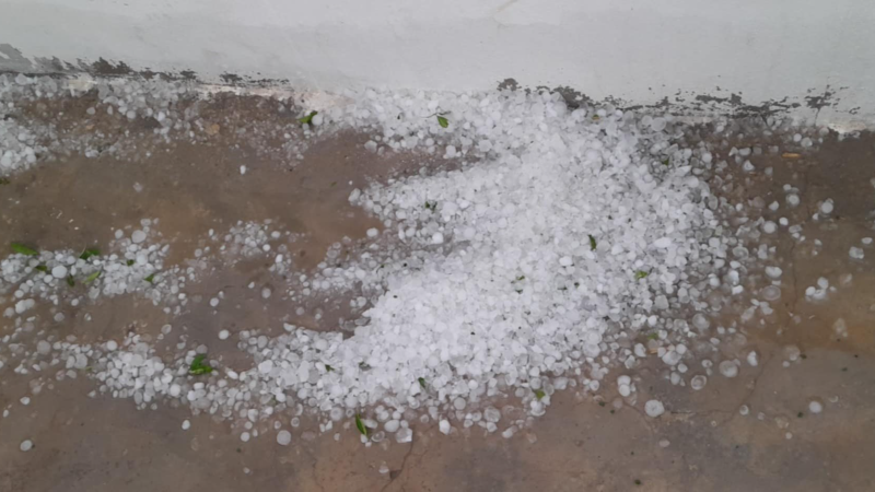 أمطار غزيرة مصحوبة بالبرَد بعدة مناطق في القيروان