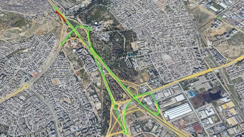 عودة المرور بعد هدم جسر المدخل الجنوبي