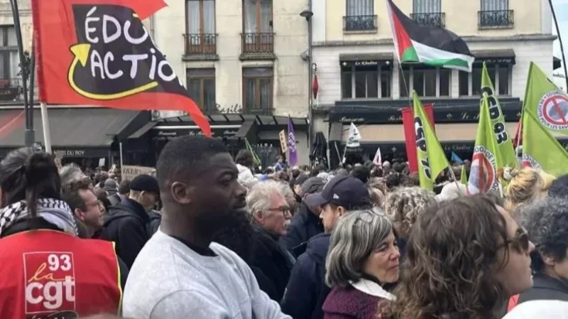 دعمًا لرئيس البلدية.. آلاف الفرنسيين يتظاهرون في سان دوني ضدّ العنصرية