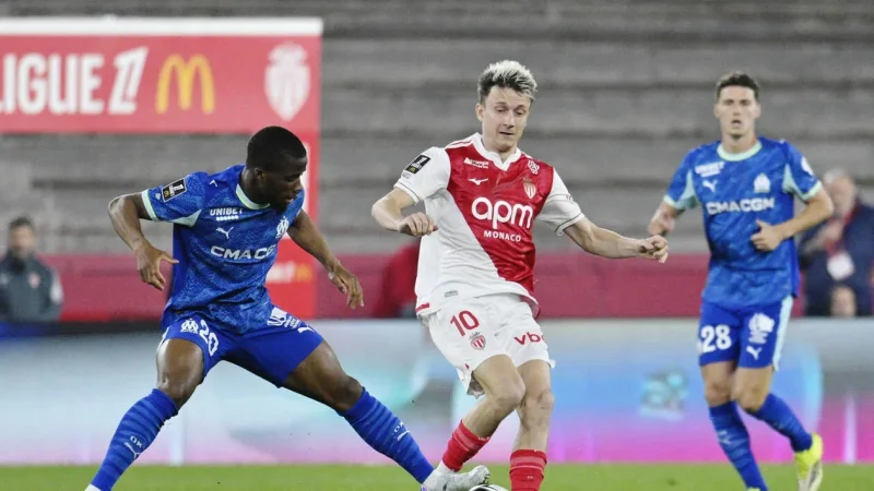 France: L'AS Monaco domine l'Olympique de Marseille