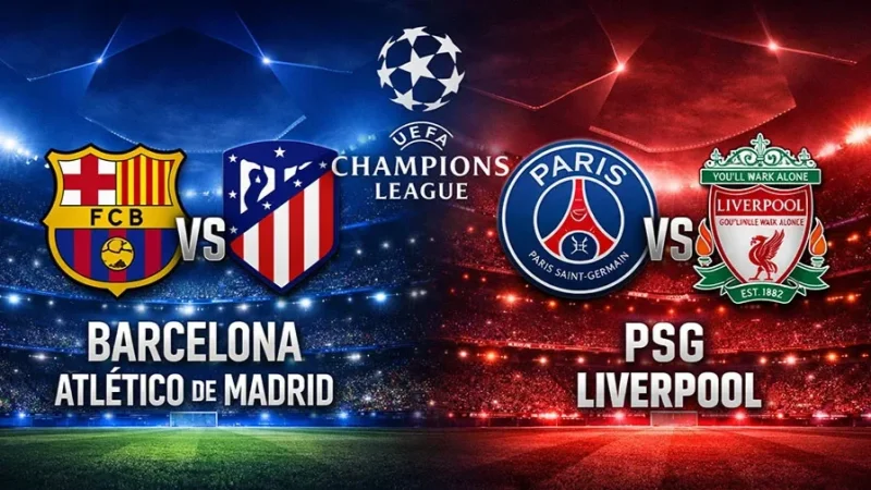 Où voir les chocs Barça – Atlético et PSG – Liverpool ?
