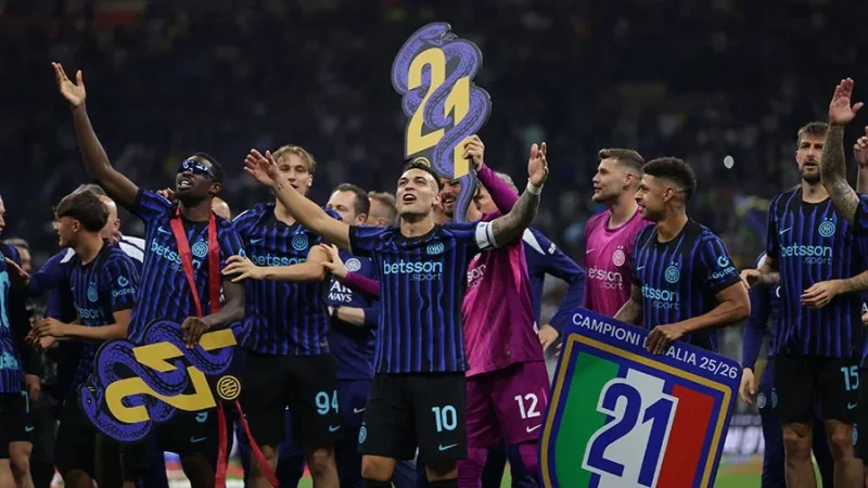Serie A : L’Inter Milan champion d’Italie pour la 21e fois
