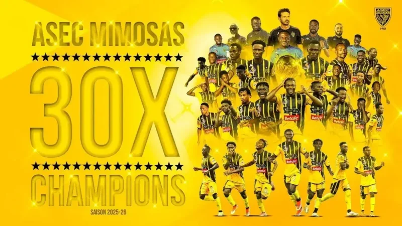 Côte d'Ivoire: L'Asec Mimosas champion pour la 30e fois