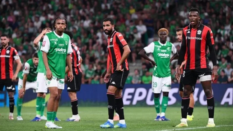 نيس يهزم سانت إيتيان برباعية ويضمن البقاء في الدوري الفرنسي