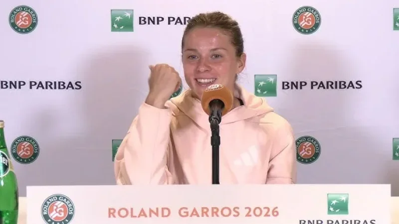 Roland-Garros: Maja Chwalinska crée l'exploit