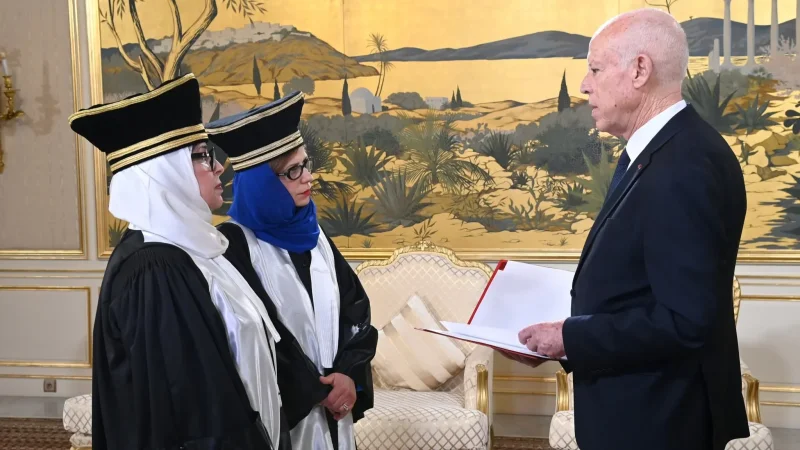 فضيلة القرقوري وإيناس زنينة تؤديان اليمين كعضوتين 