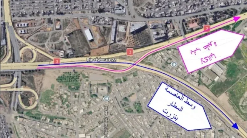 تحويل حركة المرور في اتجاه وسط المدينة وباب عليوة بداية من 20 جوان