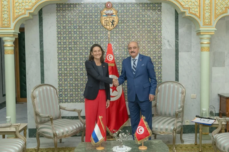 Nafti reçoit l'ambassadrice des Pays-Bas en visite d'adieu