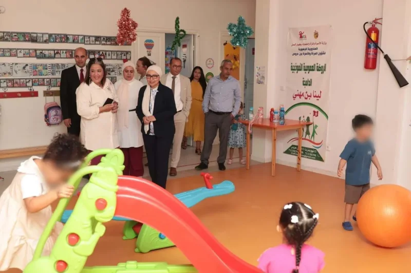 Back to school: Asma Jebri visiting Ben Arous