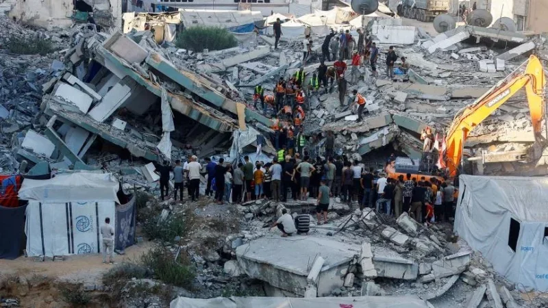 Effondrement d’un immeuble à Gaza : 12 morts et plus de 100 disparus
