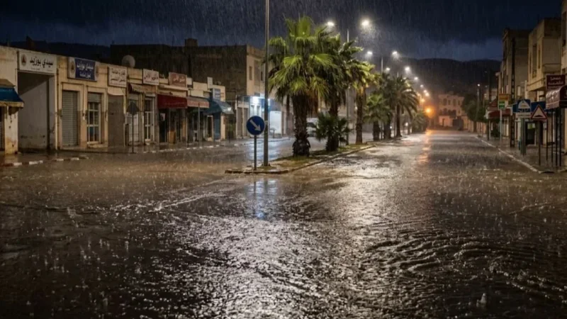 أمطار غزيرة في سيدي بوزيد ولجنة تفادي الكوارث في حالة تأهّب