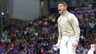 ألعاب التضامن الاسلامي: فارس الفرجاني يتوج بذهبية سلاح السابر ألعاب التضامن الاسلامي: فارس الفرجاني يتوج بذهبية سلاح السابر