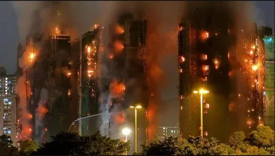 Incendie de Hong Kong: Le bilan monte à 128 morts... Incendie de Hong Kong: Le bilan monte à 128 morts...
