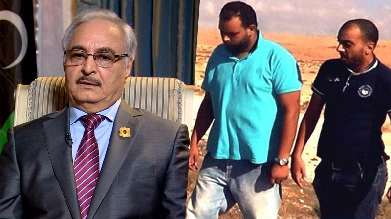 نقابة الصحفيين تطالب حفتر بتحمل مسؤوليته في ملف الشورابي والقطاري خليفة حفتر، نذير وسفيان
