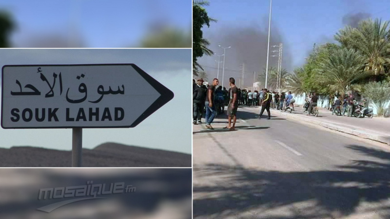 محتجون يضرمون النار في منزل معتمد سوق الأحد