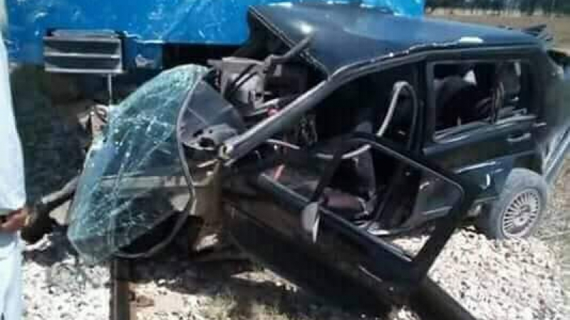 جندوبة: مصرع كهل وإصابة زوجته بجروح في اصطدام سيارة بقطار صورة الحادثة