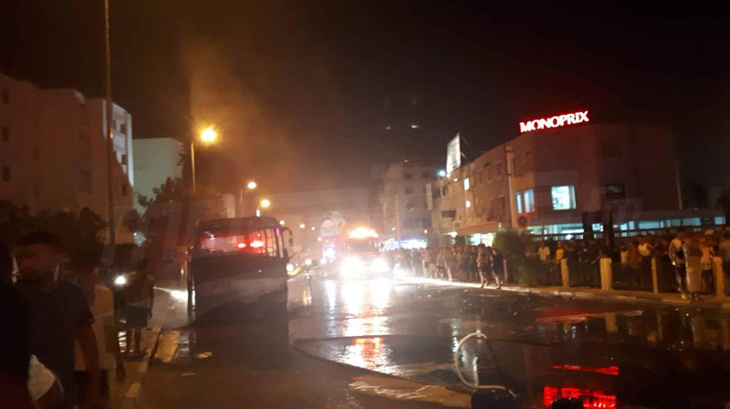 النيران تندلع في حافلة في المروج النيران تندلع في حافلة في المروج