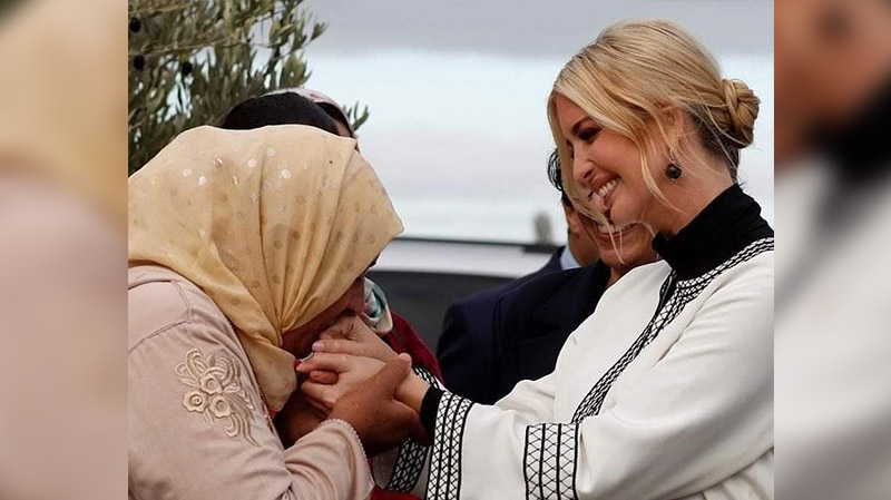 تقبيل يد إيفانكا ترامب يثير الجدل في المغرب المغرب
