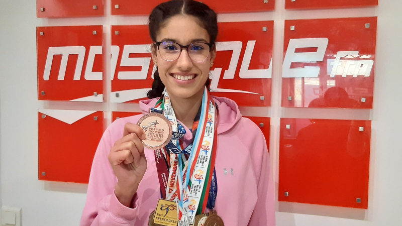 شيماء التومي.. بطلة دولية في التايكوندو بتمويل من والدها !! شيماء التومي.. بطلة دولية في التايكوندو بتمويل من والدها !!