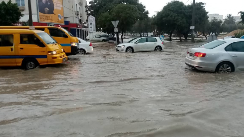 أمطار غزيرة في سوسة