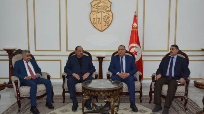 وزير الداخلية يستقبل نظيره الأردني وممثل وزير الداخلية العراقي وزير الداخلية يستقبل نظيره الأردني وممثل وزير الداخلية العراقي