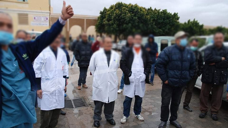 قفصة: الوحدات الأمنية في وقفة مساندة للإطار الطبي وشبه الطبي قفصة: الوحدات الأمنية في وقفة مساندة للإطار الطبي وشبه الطبي