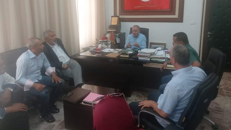 الطبوبي يستقبل أعضاء المكتب التنفيذي للاتحاد الجهوي للشغل بتطاوين الطبوبي يستقبل أعضاء المكتب التنفيذي للاتحاد الجهوي للشغل بتطاوين